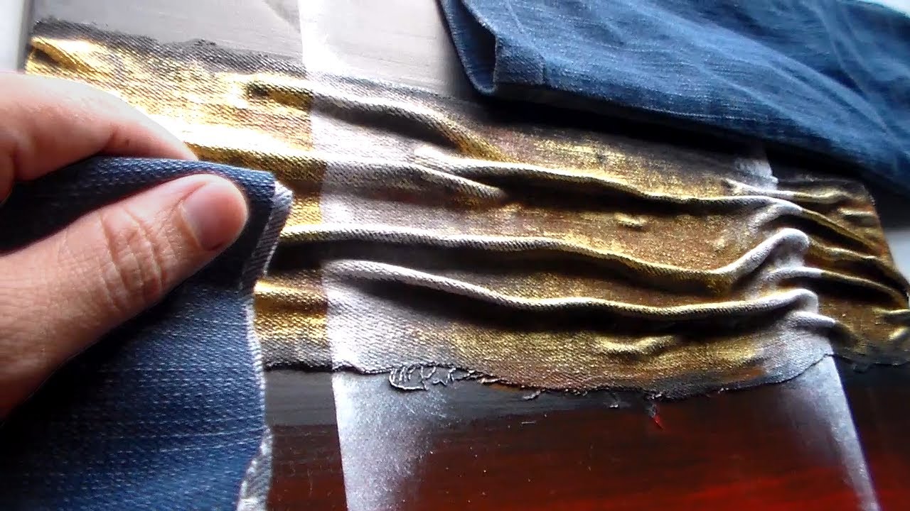 Create Abstract Art Texture with Old Jeans