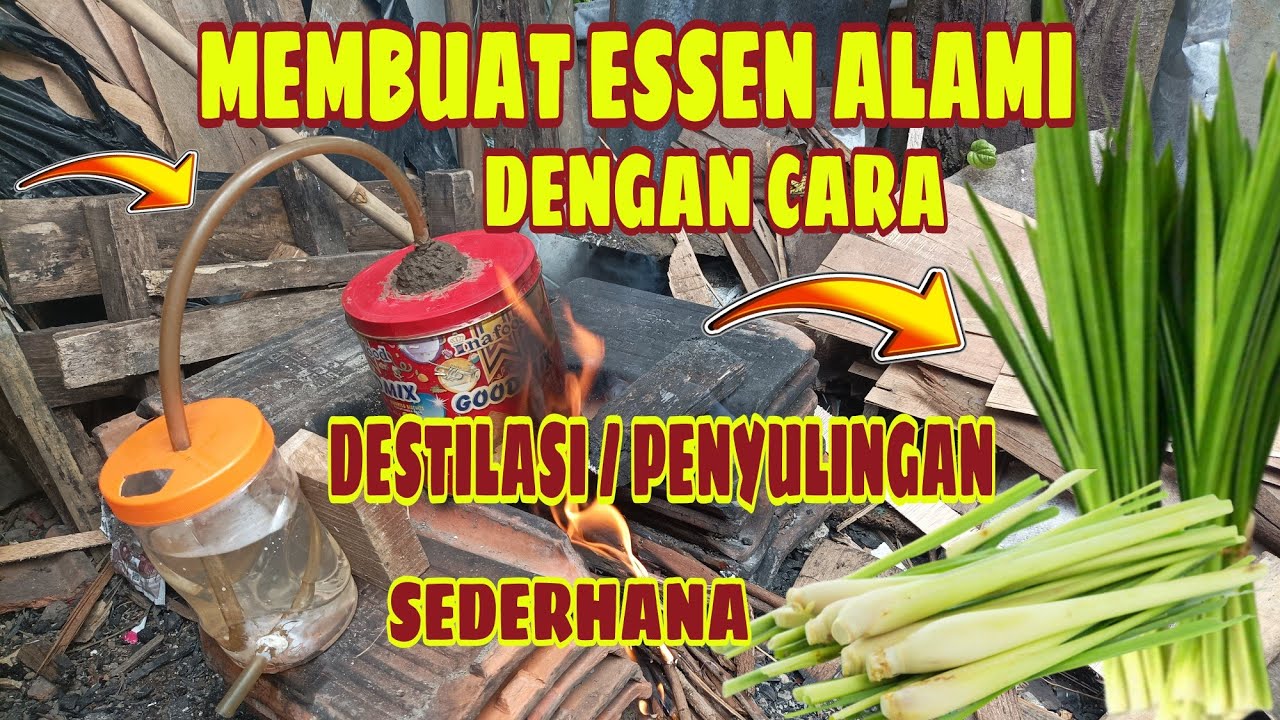 MEMBUAT ESSEN ALAMI DENGAN CARA DESTILASI/PENYULINGAN SEDERHANA
