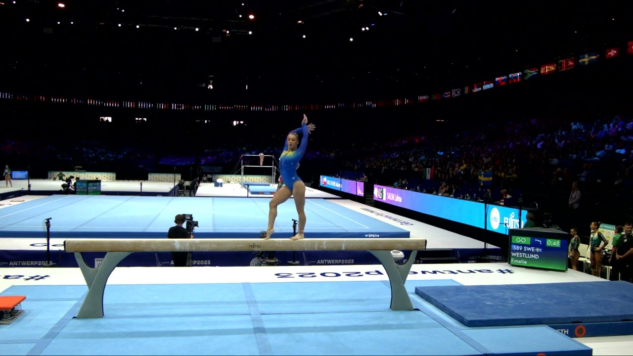 WESTLUND Emelie (SWE)_2023 Artistic Worlds, Antwerp (BEL)_Qualifications_Balance Beam