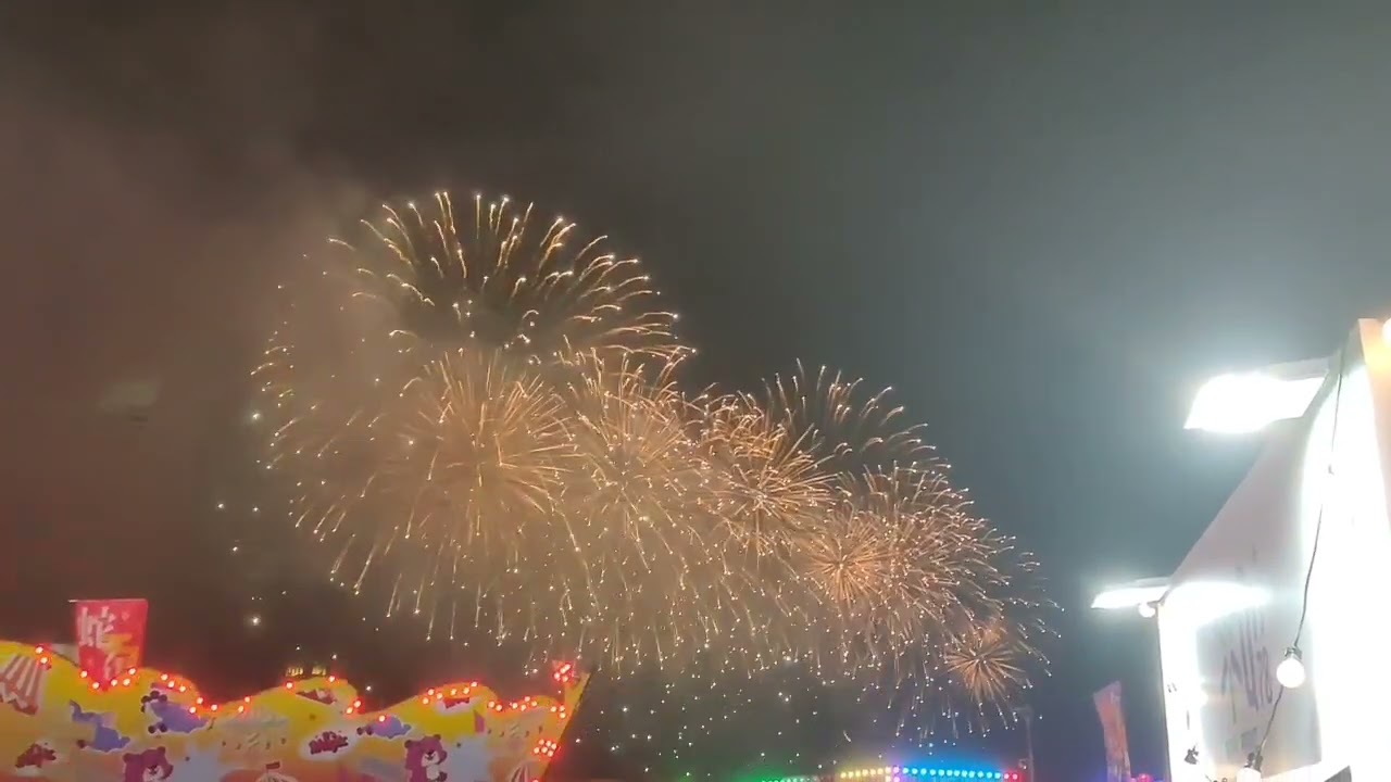 Hong Kong Fireworks at Victoria Harbour on 30th January 2025