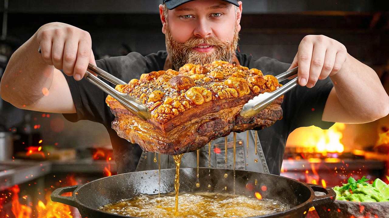 I DEEP FRIED Pork Belly over the fire