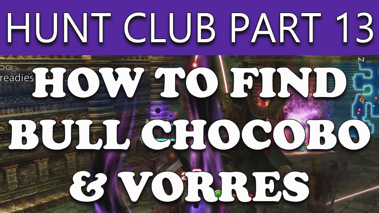 Final Fantasy XII The Zodiac Age How to Find BULL CHOCOBO & VORRES RARES - The Hunt Club Part 13