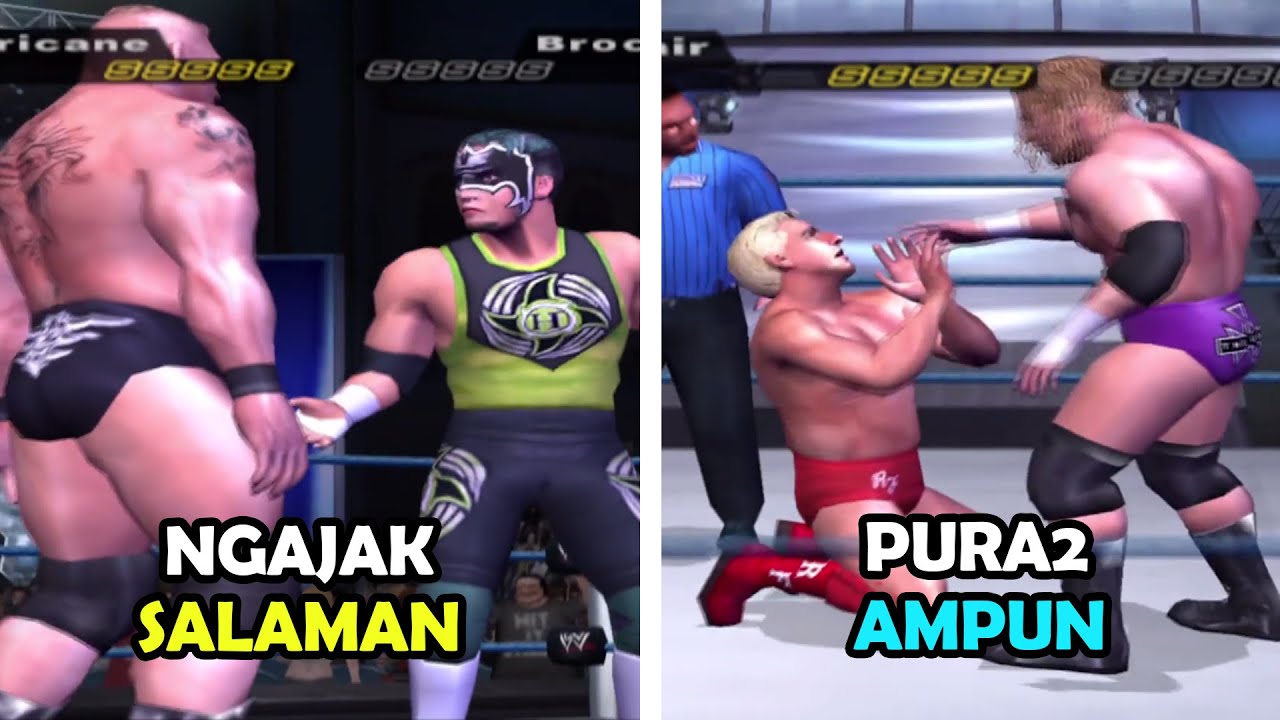 25 Gerakan PALING NGESELIN di Game SMACKDOWN PAIN - SMACKDOWN PAIN PS2