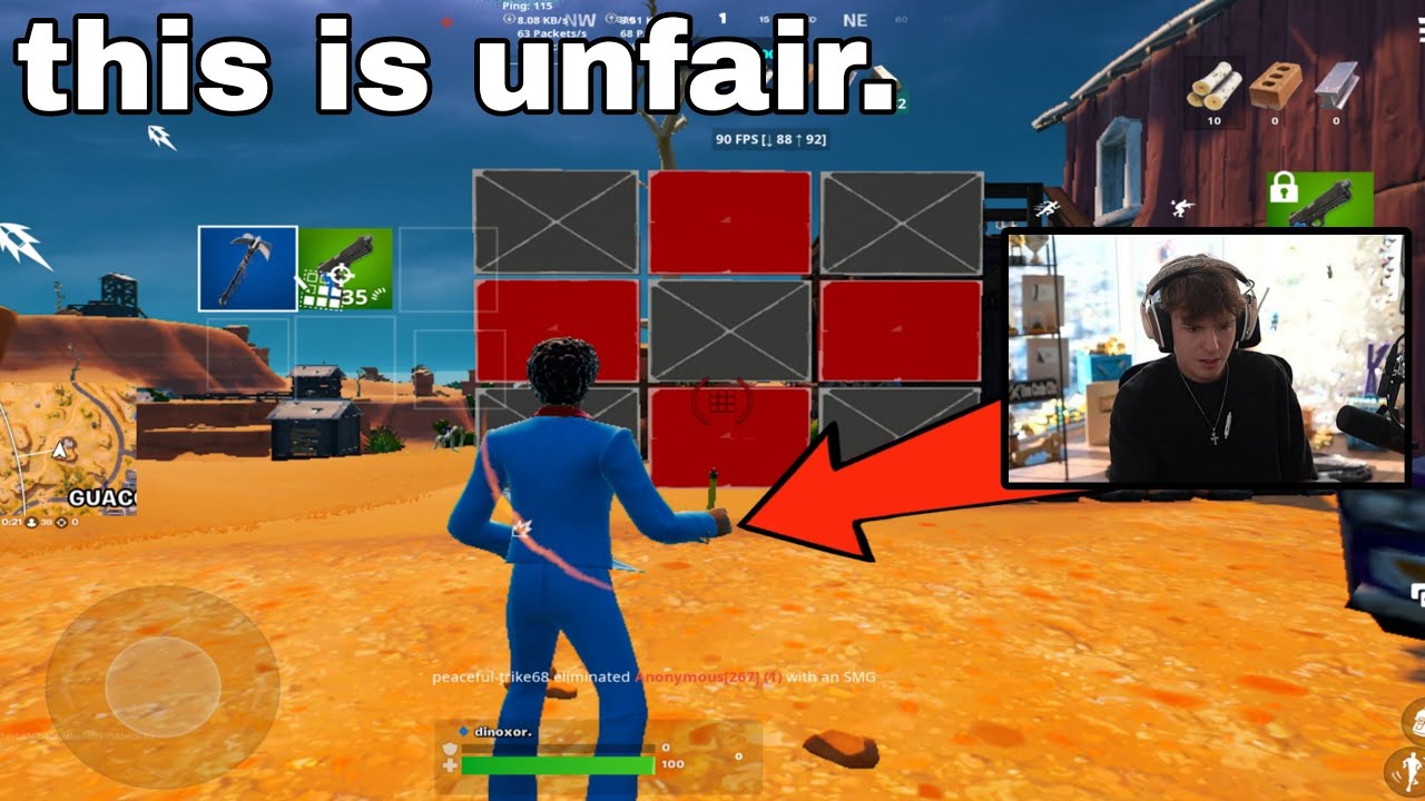 I Tried CLIX's Settings On Fortnite Mobile...