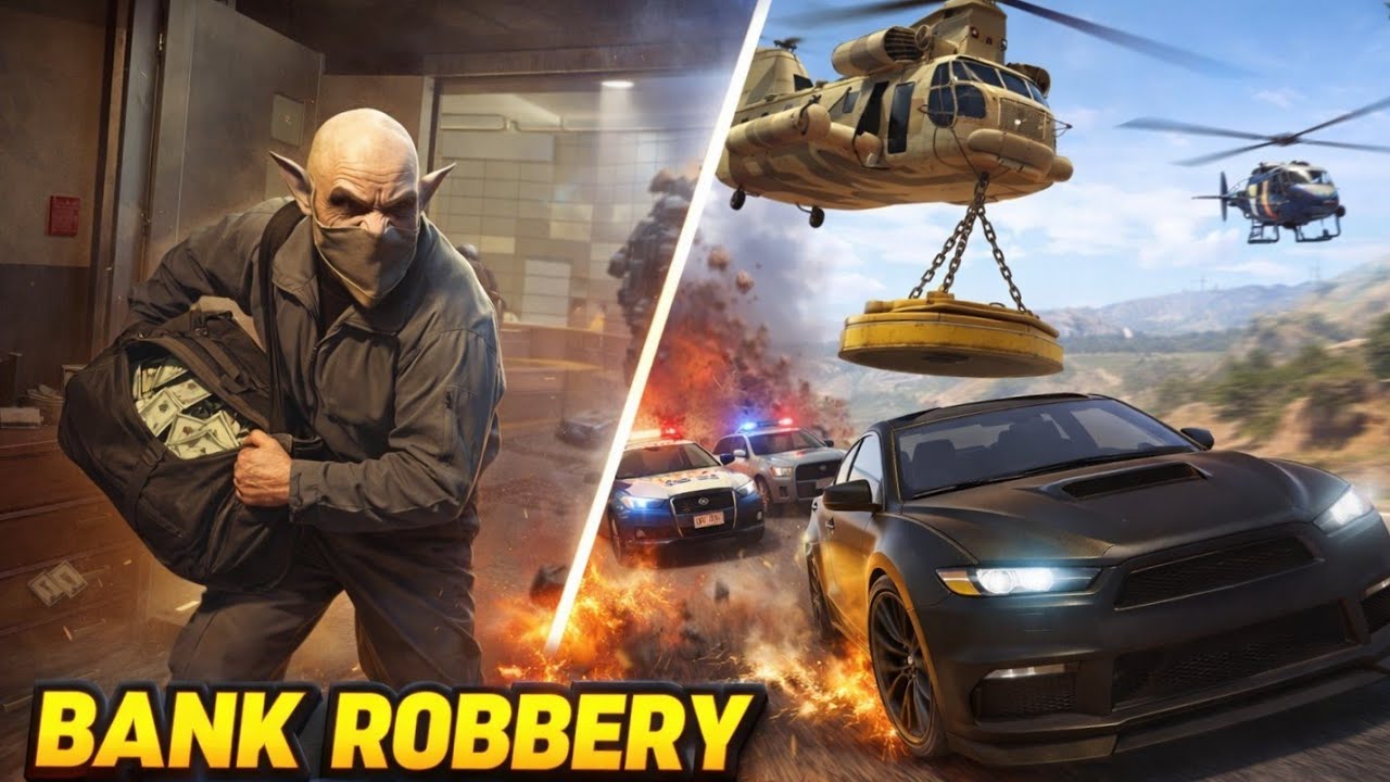 FINALLY BANK ROBBERY || GTA V GAMEPLAY #12