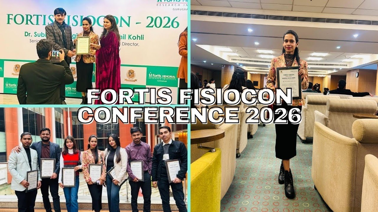 Attended Fortis Fisiocon 2026 - A National Conference 🤩 || I have Received an Award 🏆 || Vlog-77 🥳 
