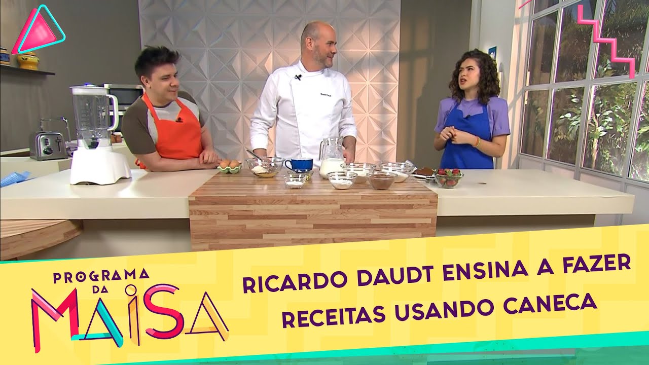 Ricardo Daudt ensina a fazer receitas usando caneca | Programa da Maisa (03/10/20)