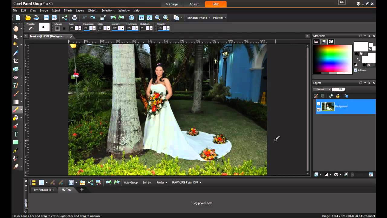 Removing Unwanted Objects in PaintShop Pro X5