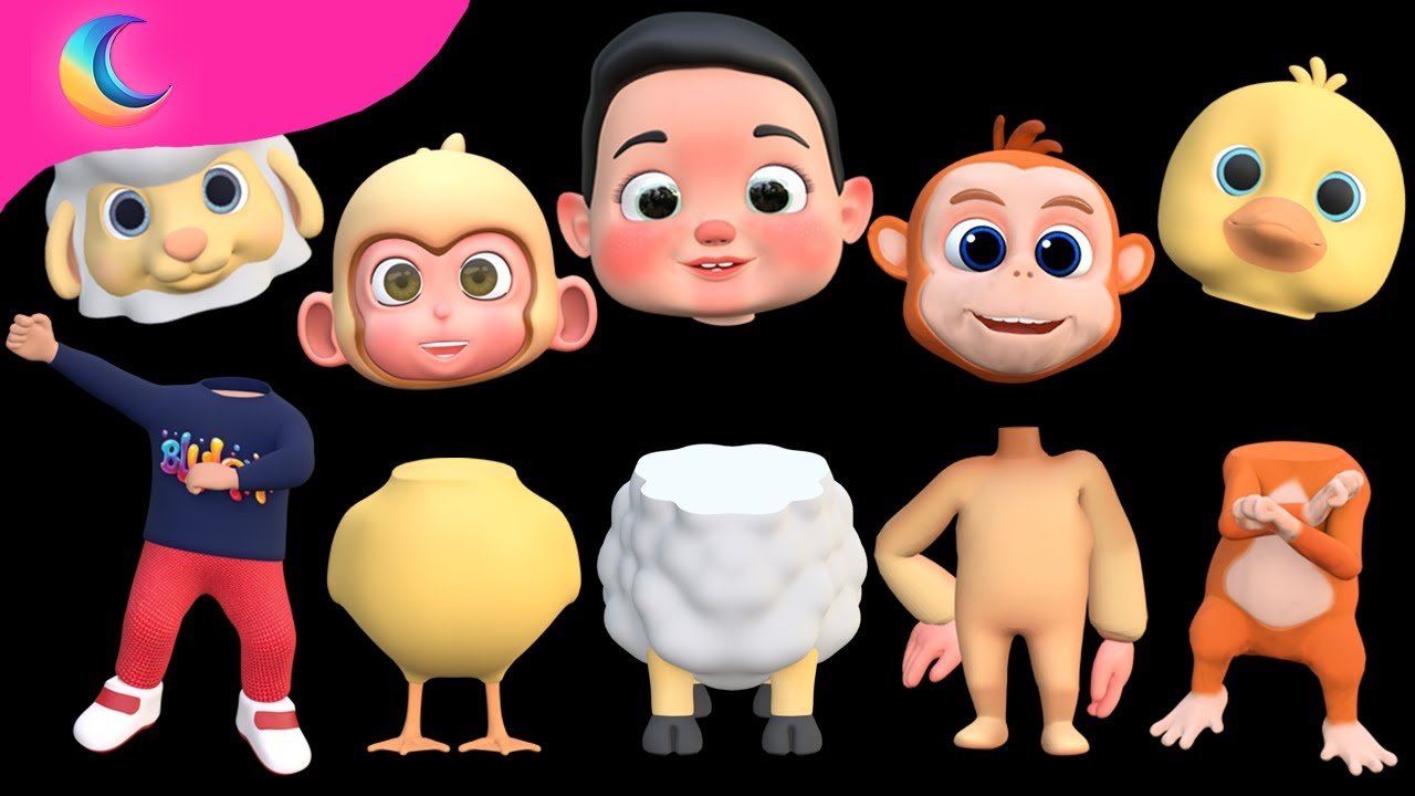 Whose face is it? | Learn Color Johny Johny Yes Papa | BluLoo Nursery Rhymes & Kids Songs