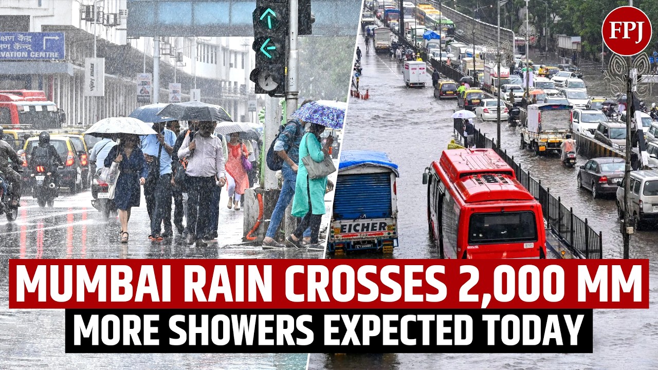 Mumbai Rains Cross 2,000-MM Mark, IMD Issues Yellow Alert As Showers Intensify