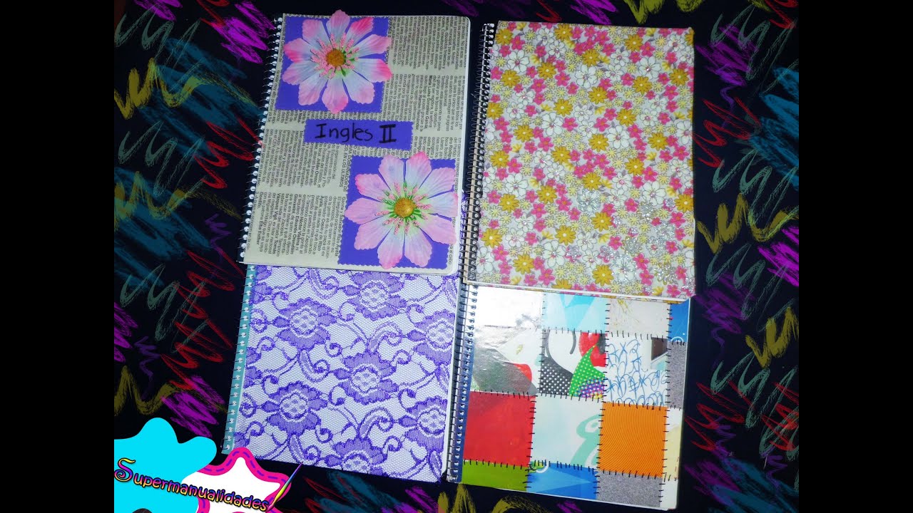Decora tus cuadernos (fácil y rápido) ✂SUPERMANUALIDADES✂