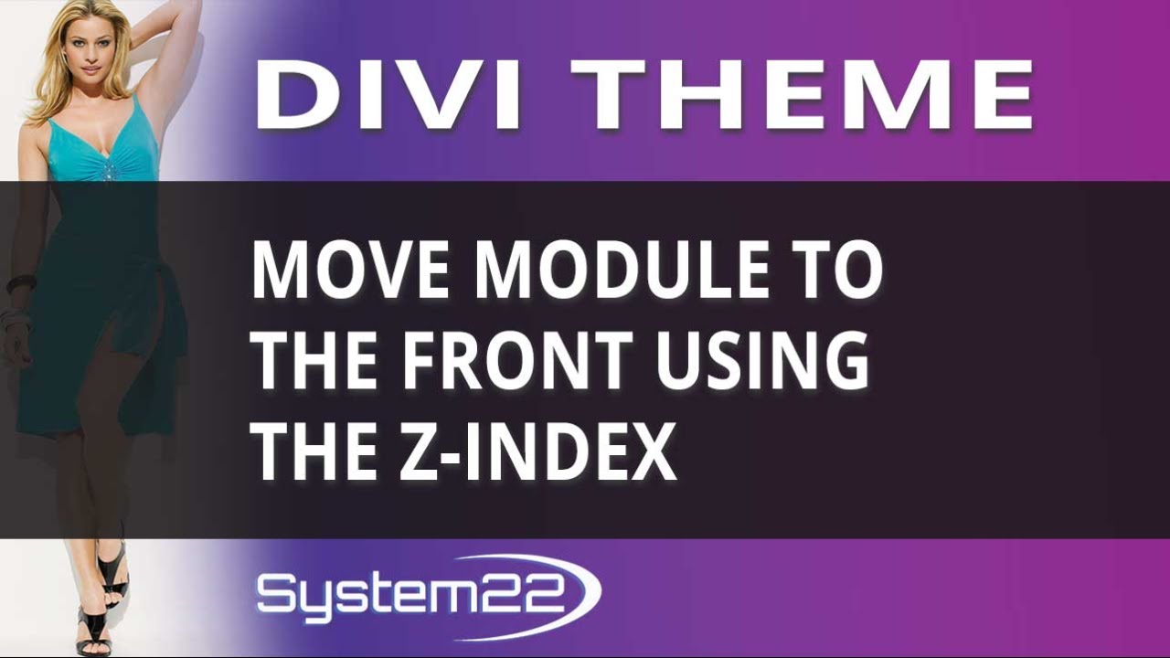 Как переместить модуль на передний план в Divi с помощью Z-index