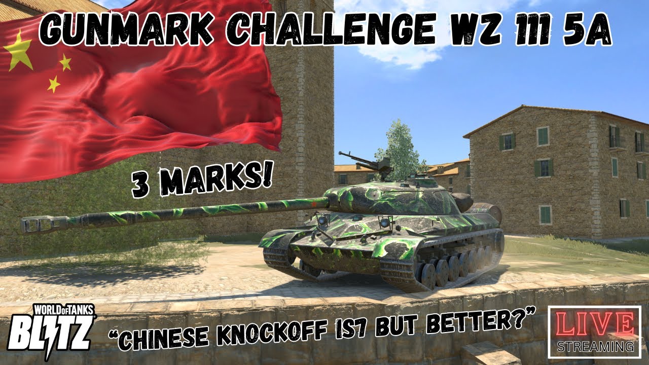 WZ 111 5A Gun Mark Grinding! 3 Marks Challenge | WoT Blitz
