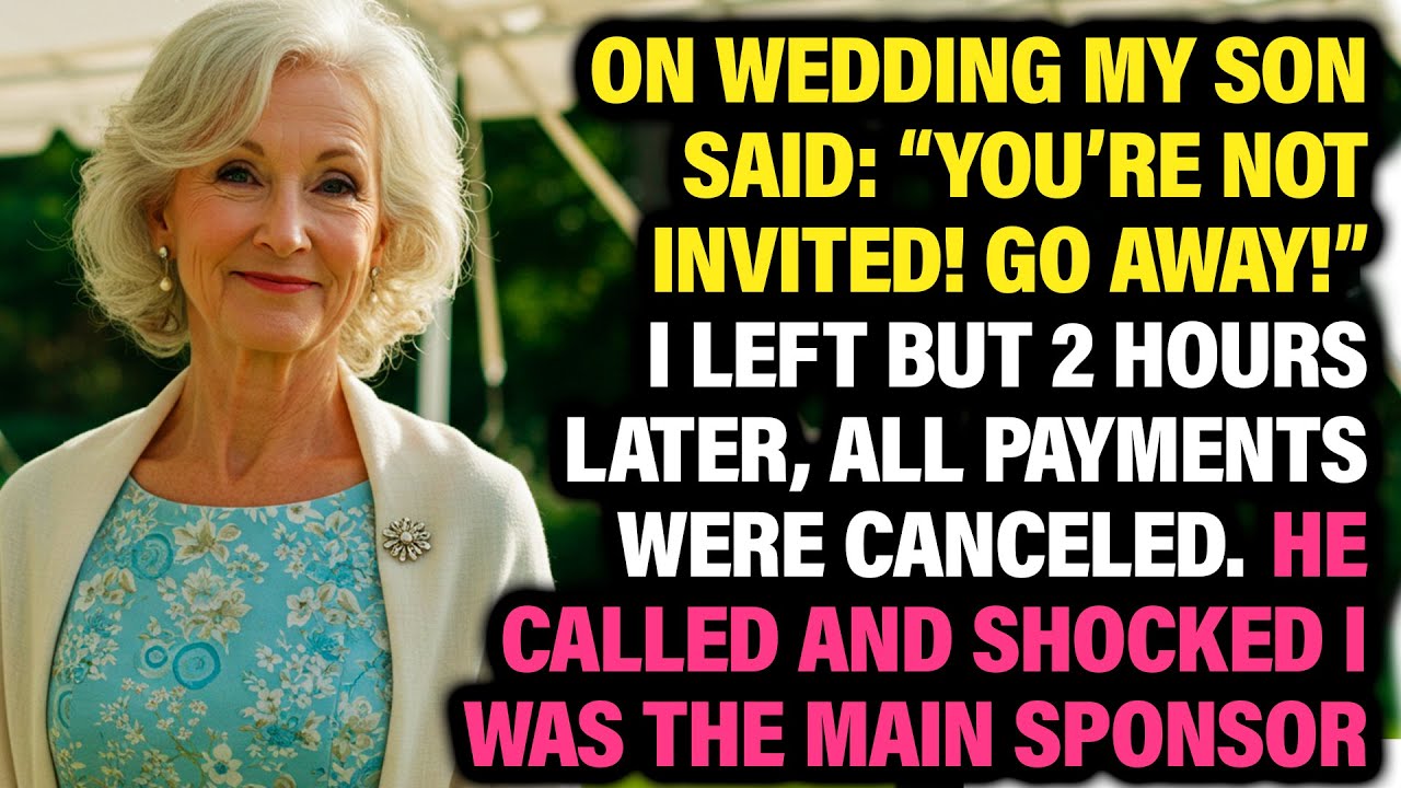 My Son Said: “You’re Not Invited!” I Left. 2 Hours Later, I Canceled Everything. He Was Shocked.