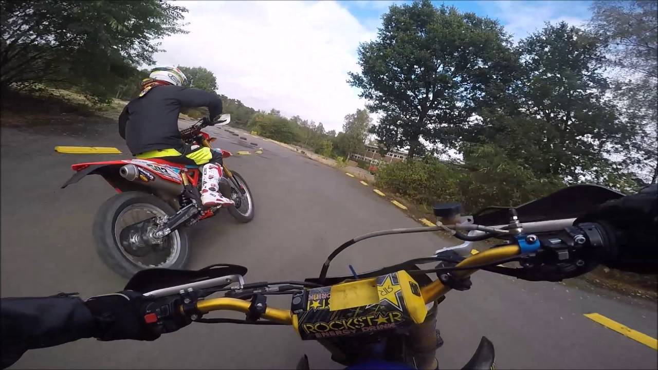 Supermoto F&uuml;rstenau, 1 Lap with Andre Plogmann