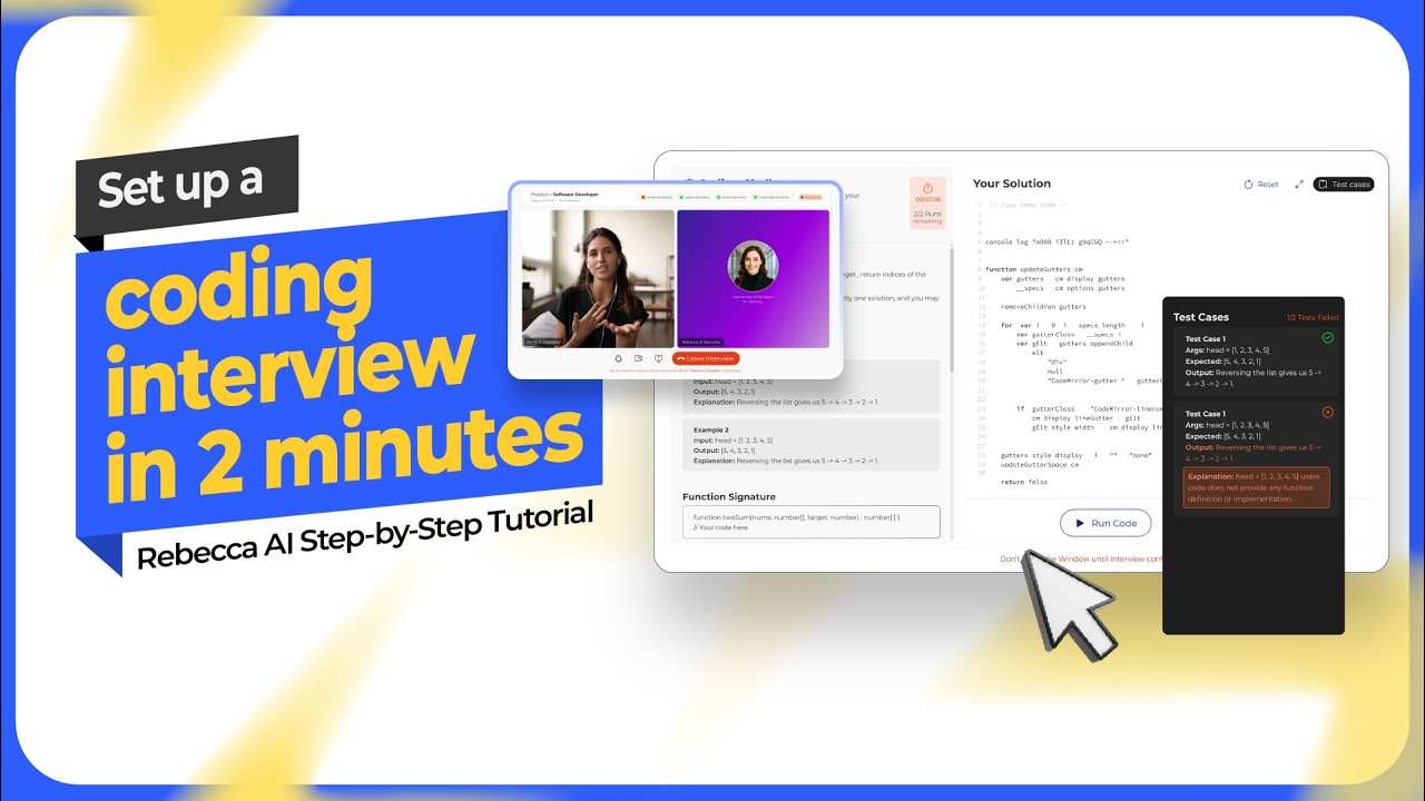 Rebecca AI Interview Tutorial: Enable Coding Challenges for Technical Hiring