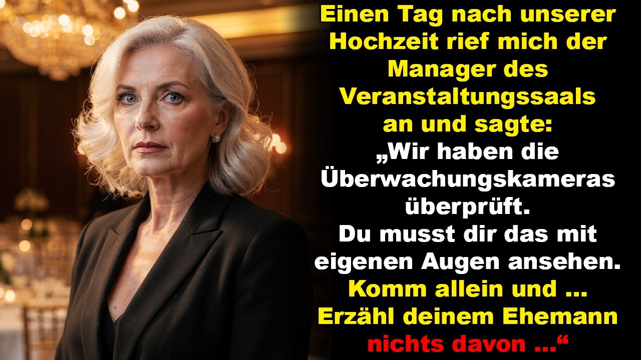 Vom Festsaal kam ein Anruf: „Sieh dir das Video an. Komm allein – sag es deinem Mann nicht!“