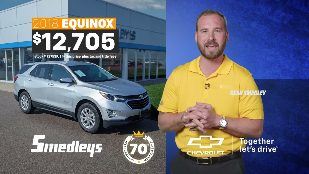 Smedley's Chevrolet is always giving you more!