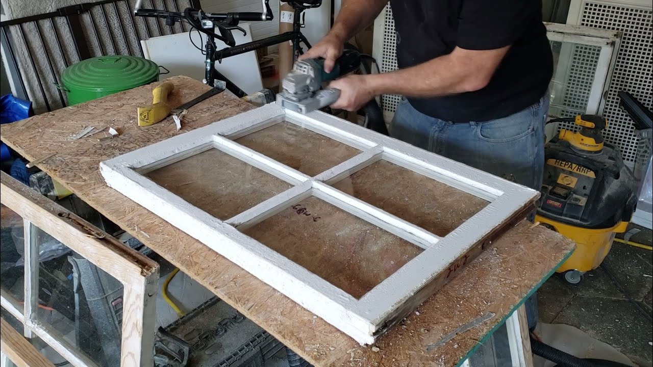 Paint Shaver to Steam Stripper.  How to Get the Glass Out of a Sash.