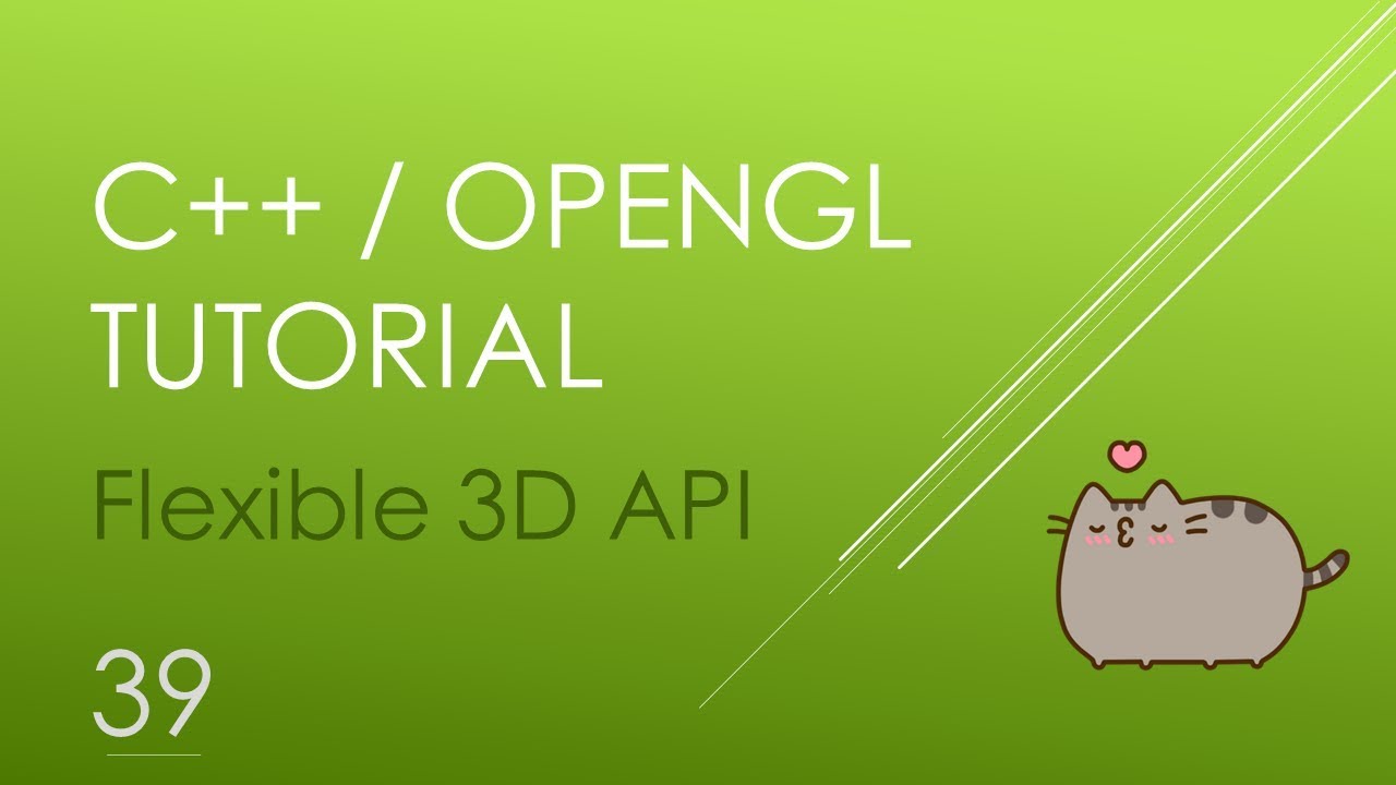 OpenGL/C++ 3D Tutorial 39 - Camera class (PART 1)