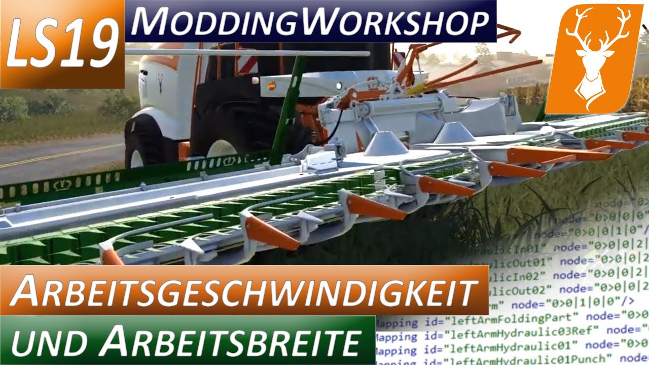 LS19 Modding Workshop - Tutorial für Anfänger - X Collect Arbeitsbreite erhöhen - Teil 7