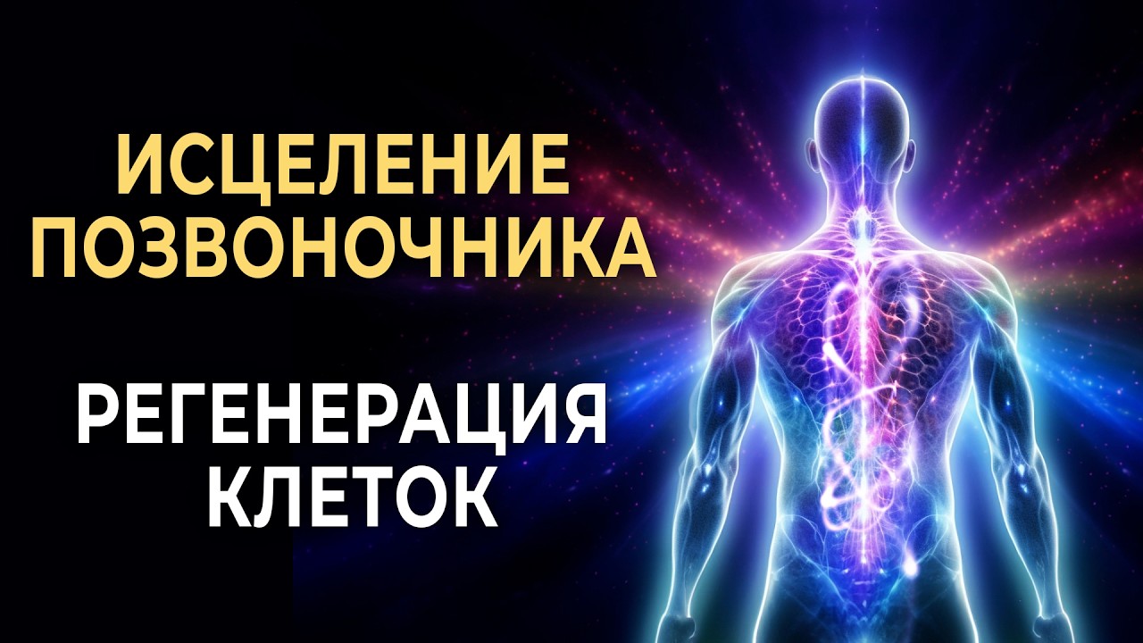 Исцеление проблем и болей в позвоночнике | Лечебная музыка для регенерации всех клеток в организме