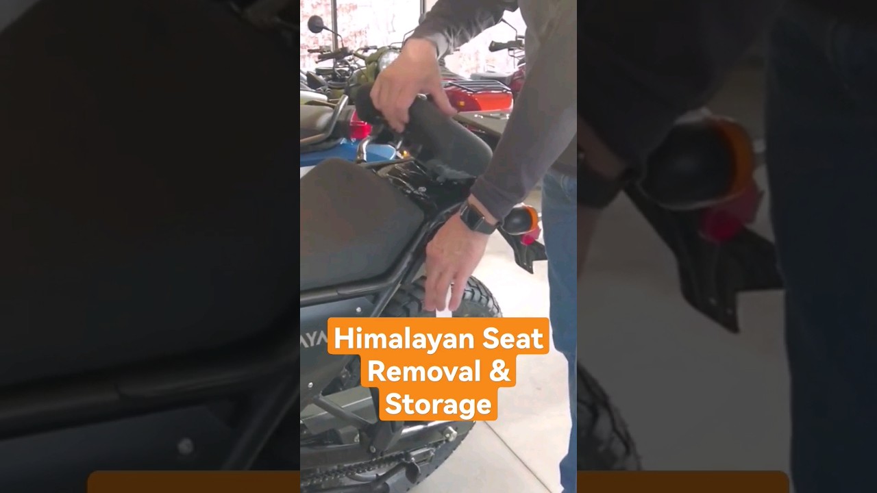 Himalayan 411cc Seat Removal & Storage #royalenfield #himalayan