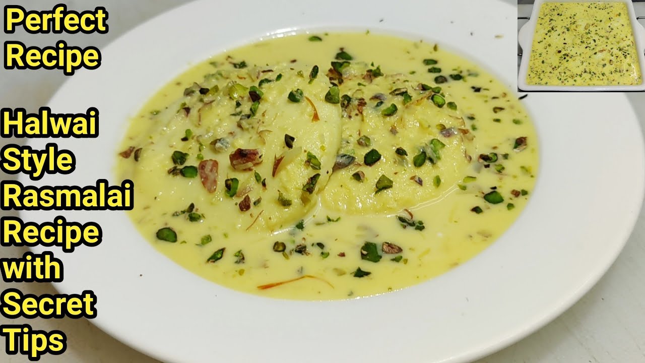 घर पर हलवाई स्टाइल सॉफ्ट स्पंजी रसमलाई बनाने की विधि | Rasmalai Recipe | Chef Ashok
