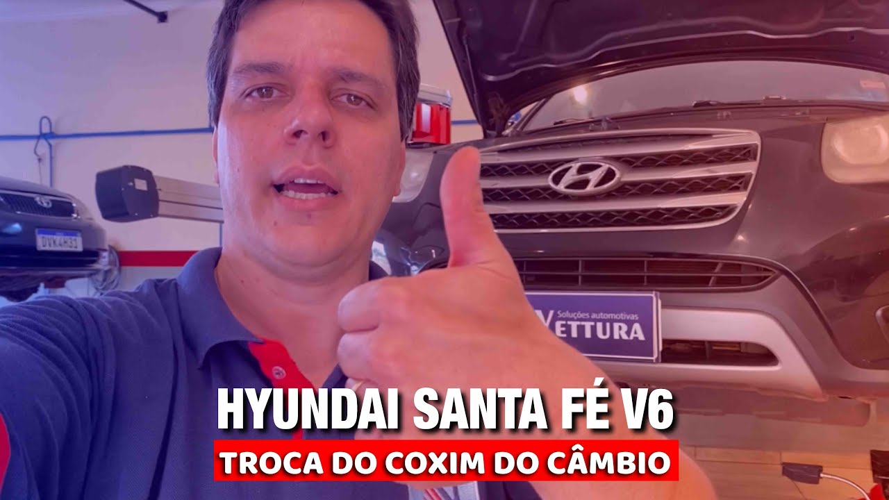 Hyundai Santa Fé V6 - Troca do Coxim do Câmbio