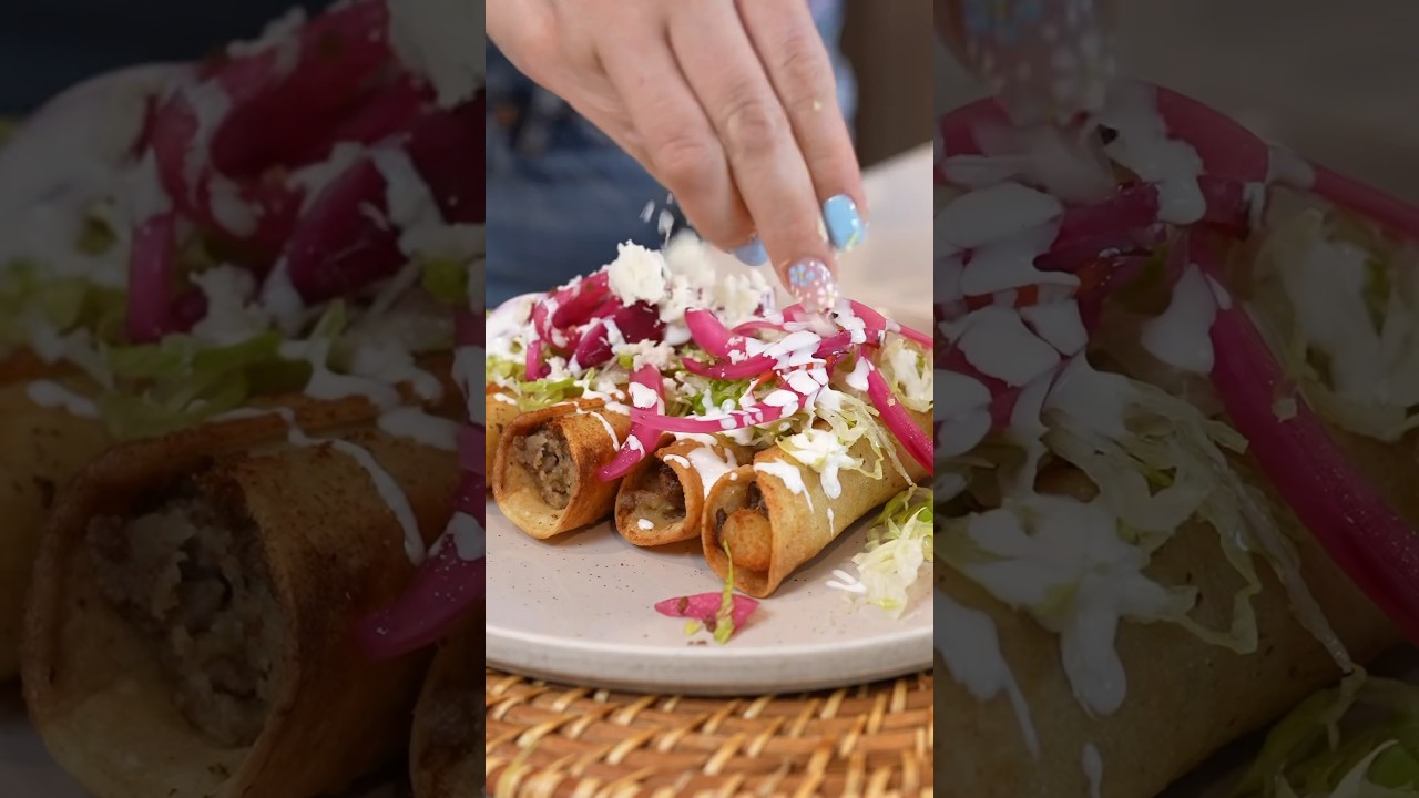 Taquitos de Papa con Carne Molida #30minutemeal #budgetmeals #tacos