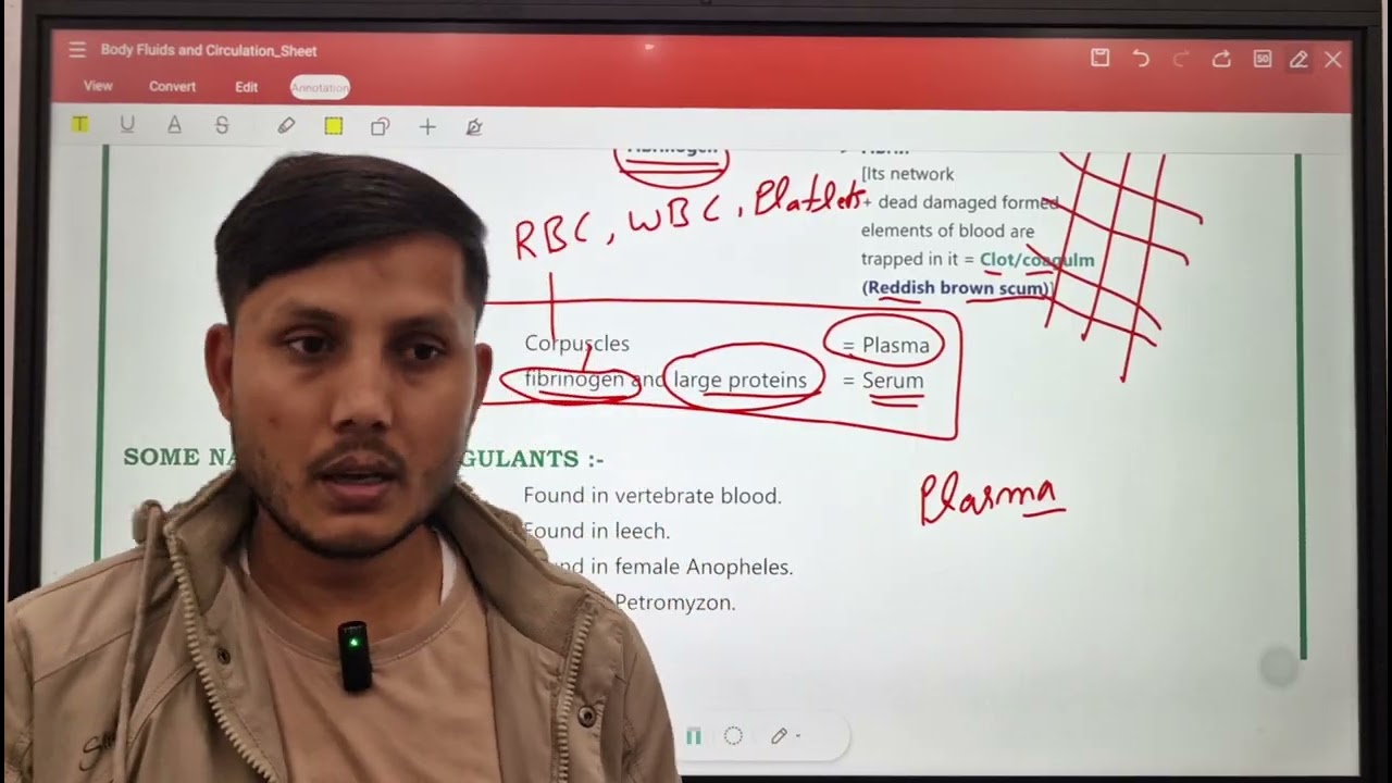BLOOD CLOTTING & TYPES OF CIRCULATORY SYSTEM (PART-04)