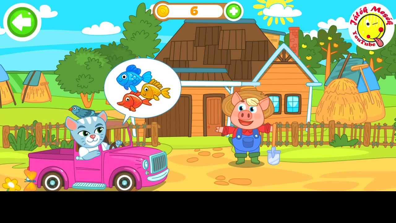 Cucu gazda allatfarmja- honnan jön a tej, tojás, méz, zöldségek- Játékmesék