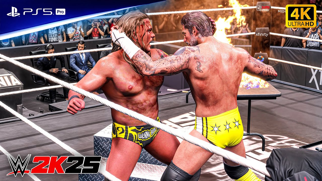 WWE 2K25 - CM Punk vs. Chris Jericho - WWE Championship at Wrestlemania Vegas | PS5™ Pro [4K60]