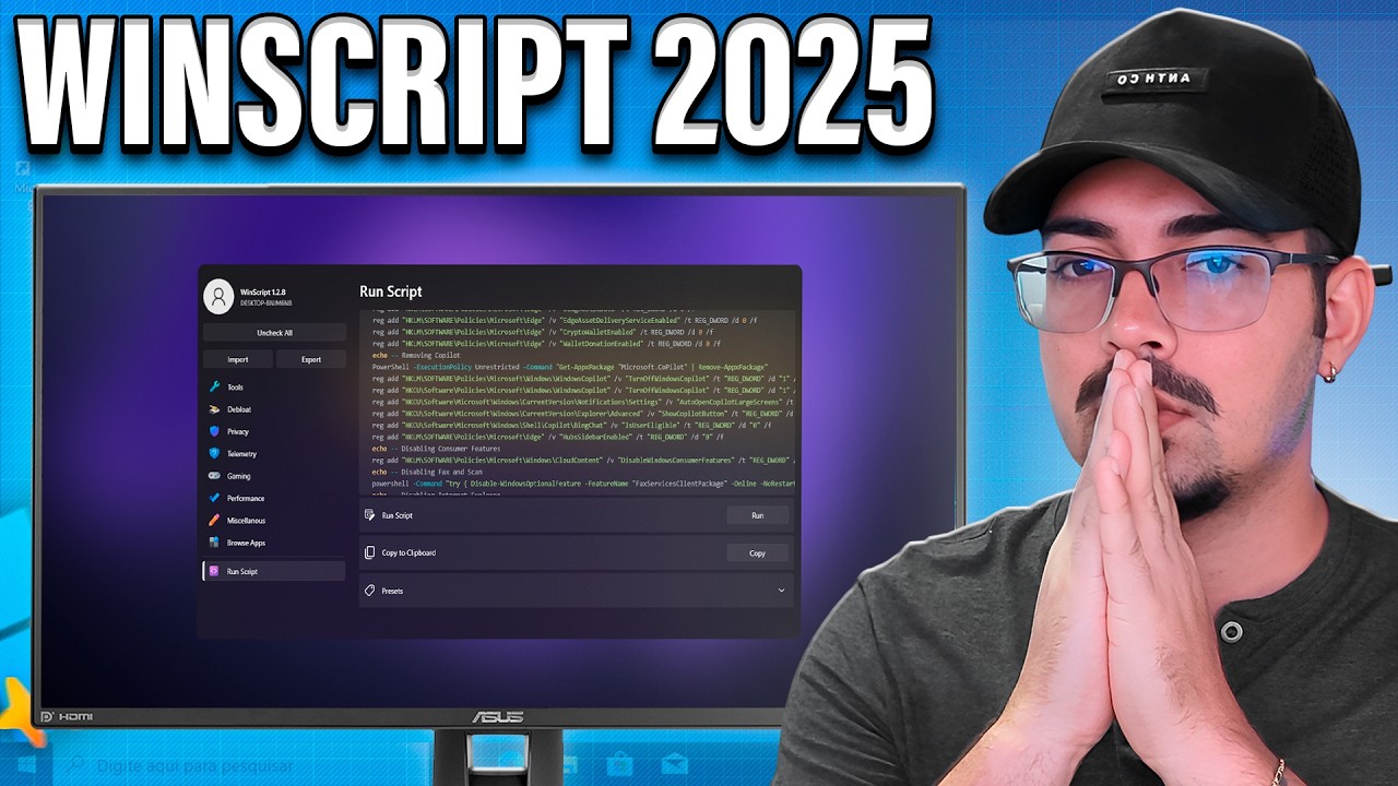 🚀 DEIXE SEU WINDOWS MAIS RÁPIDO QUE MAC! Veja Como o WinScript 2025 Faz MÁGICA ⚡