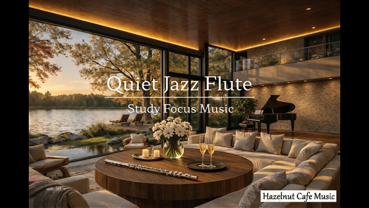 Soft Jazz Flute | ☕Quiet Café Study Music