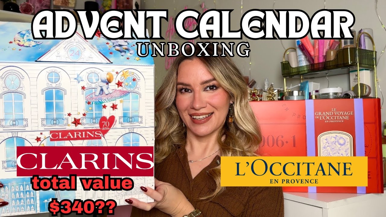 CLARINS & L'OCCITANE ADVENT CALENDARS 2024 UNBOXING🎄| WORTH IT??