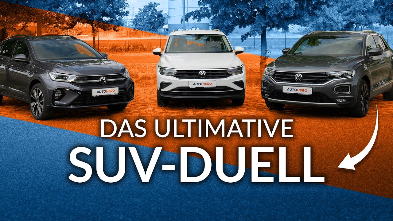 VW Tiguan vs. Taigo vs. T-Roc im Duell 
