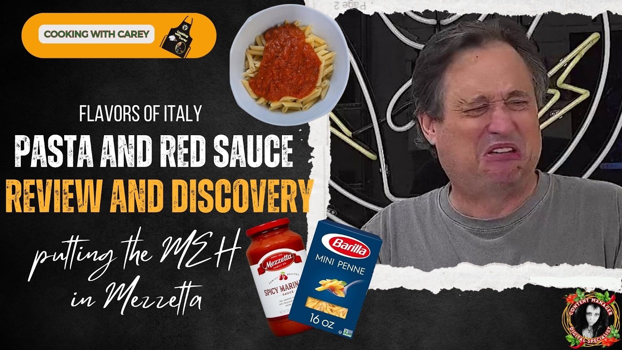 Tasting Mezzetta Spicy Marinara Sauce w/ Barilla Mini Penne Pasta