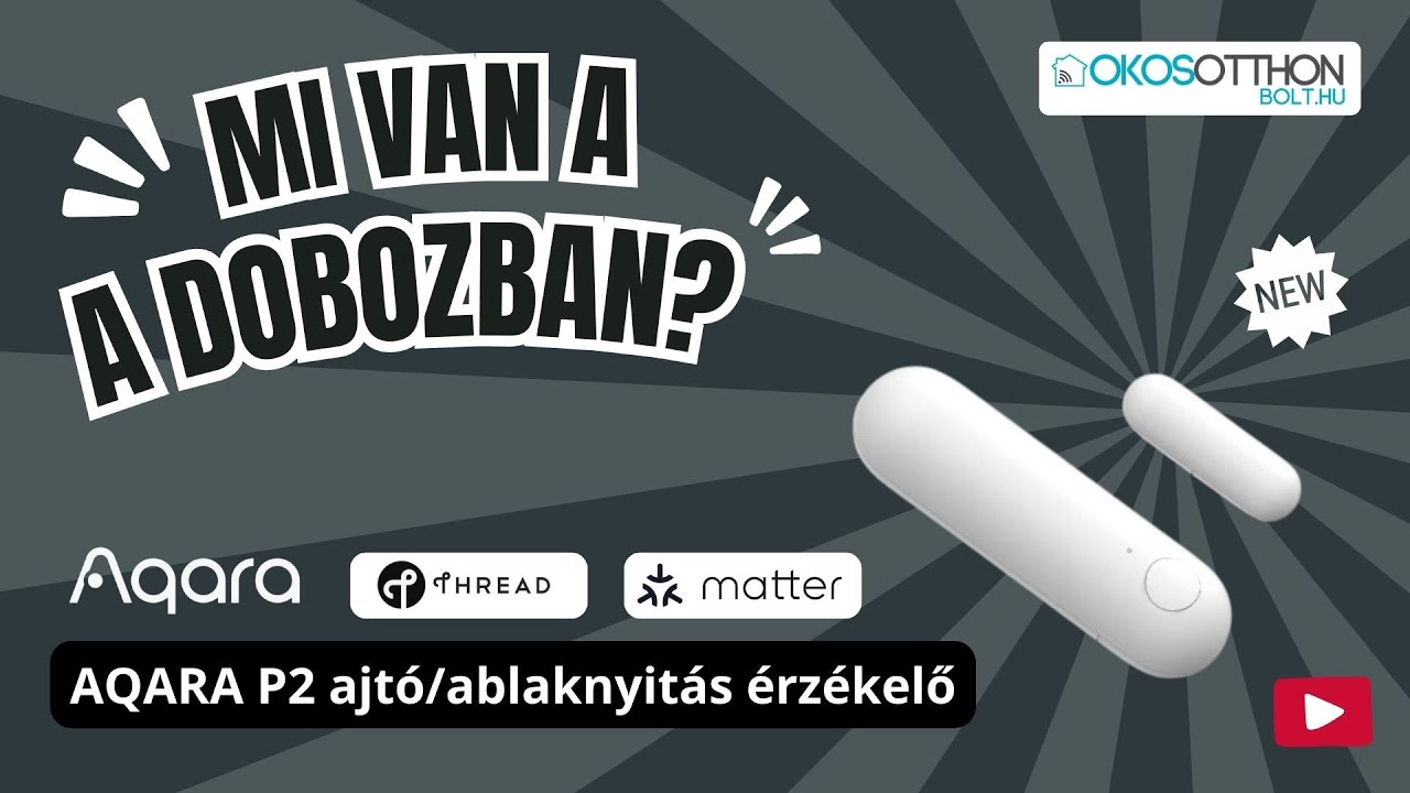 Aqara P2 Thread ajt&oacute; / ablak nyit&aacute;s&eacute;rz&eacute;kelő