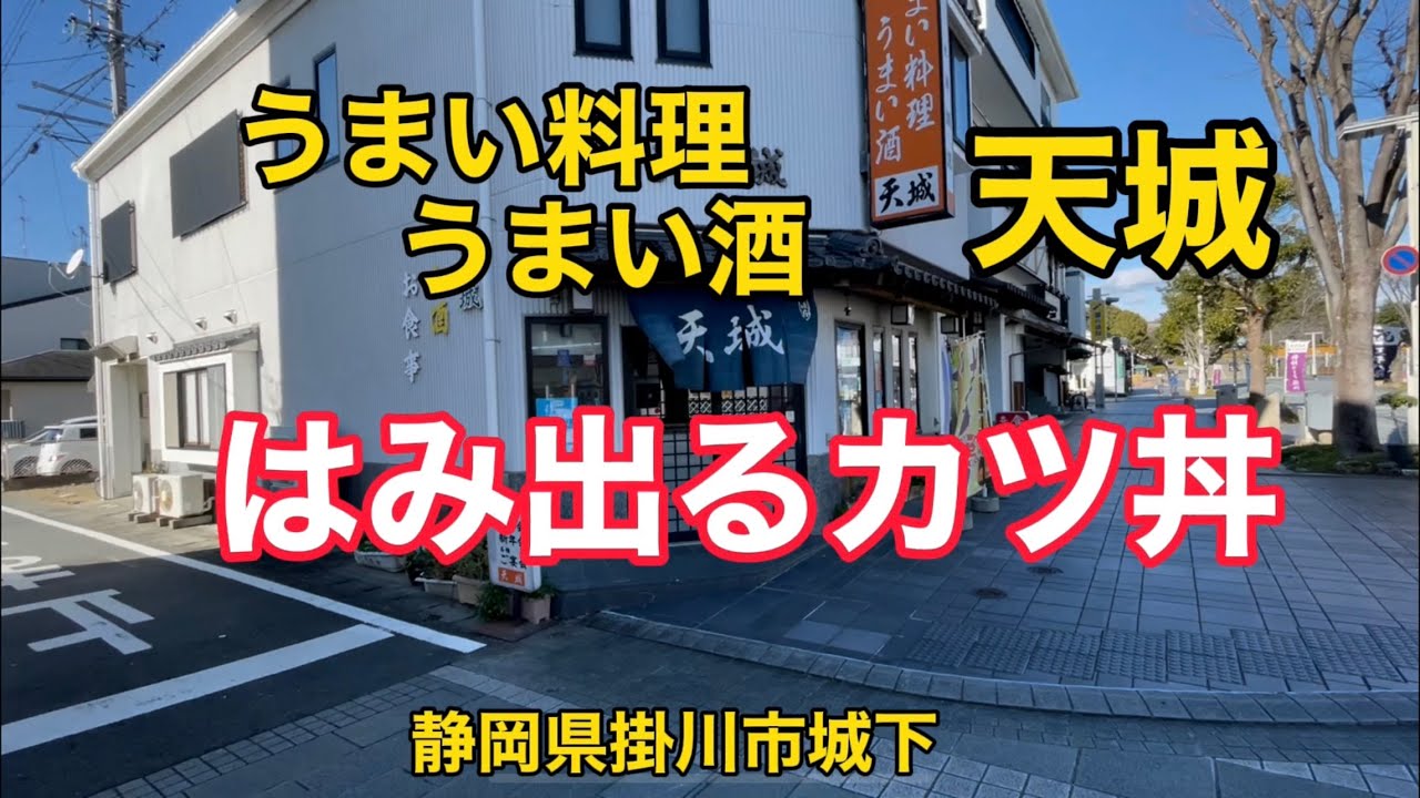 【天城】掛川城下　はみ出るカツ丼ボリューム満点！