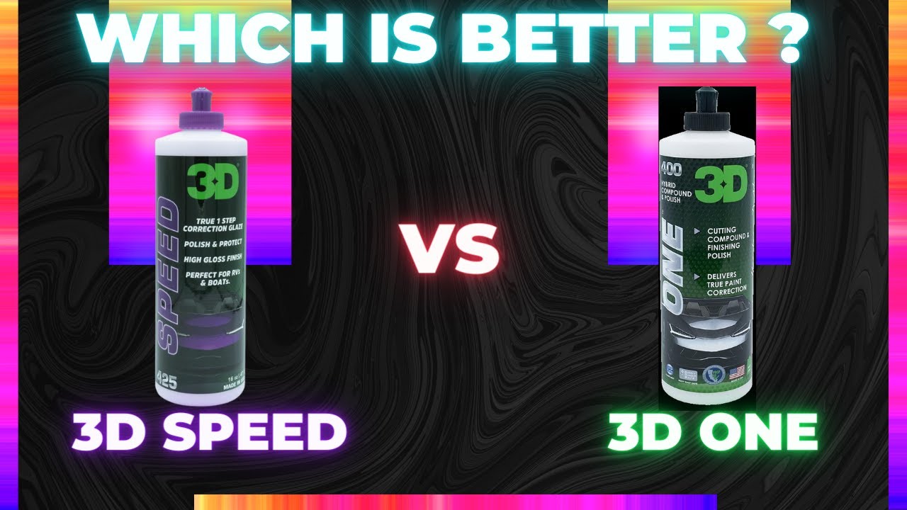 3D ONE vs 3D SPEED WHICH ONE IS BETTER ??