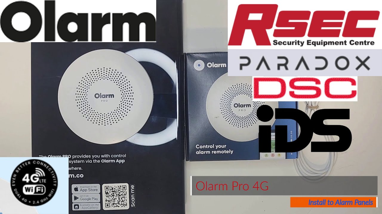 Разъемы для подключения панели сигнализации Olarm Pro 4G