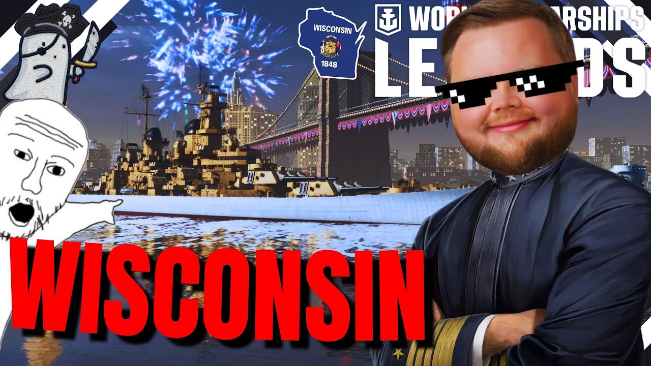 NEW BB KING of TIER 8?! - USS WISCONSIN💥|| World of Warships: Legends