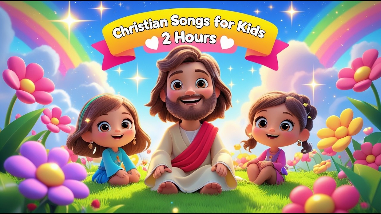 2 Hours of Christian Songs for Kids 🎶 Kids Worship Music & Bible Songs Compilation