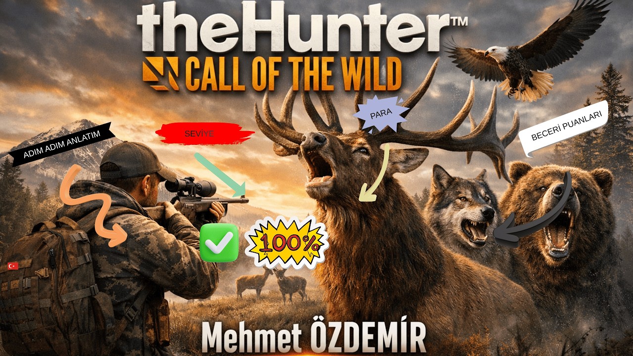 TheHunter: Call Of The Wild ! ADIM ADIM ANLATIM ! %100 TÜRKÇE HİLE ! NASIL YAPILIR ?
