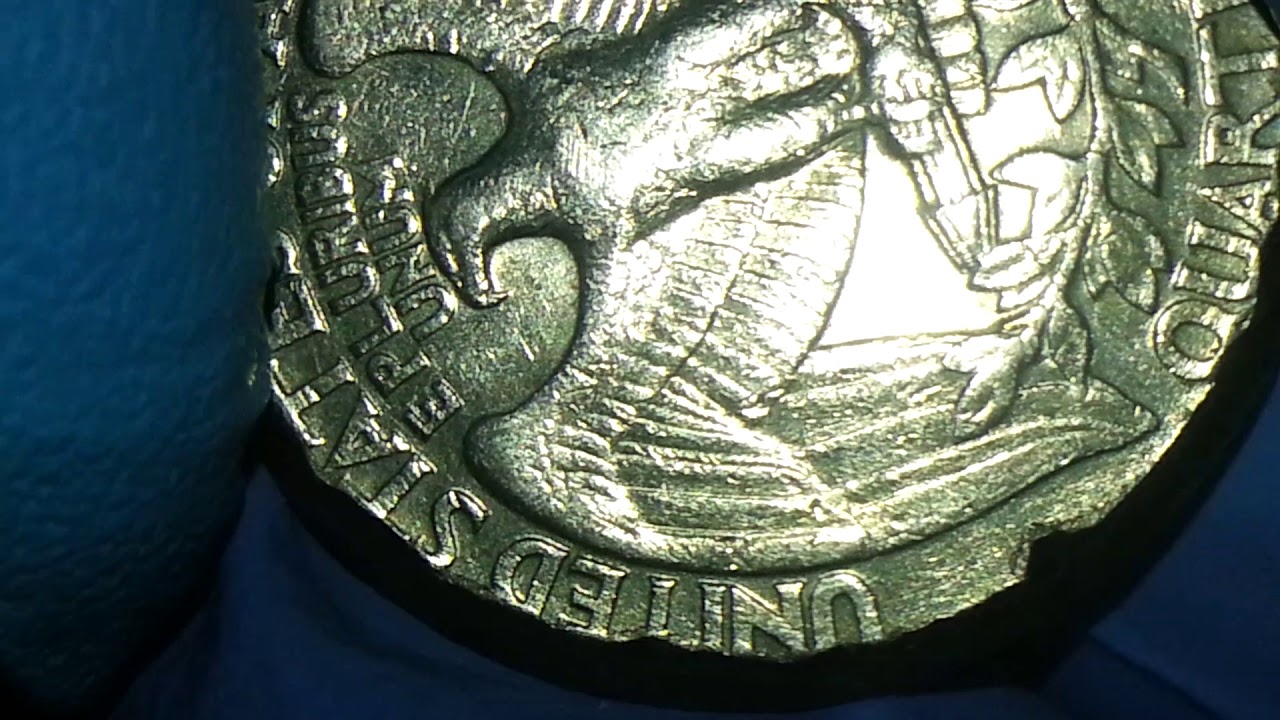 1989 D WASHINGTON QUARTER MAJOR RIM MINT ERROR REVERSE