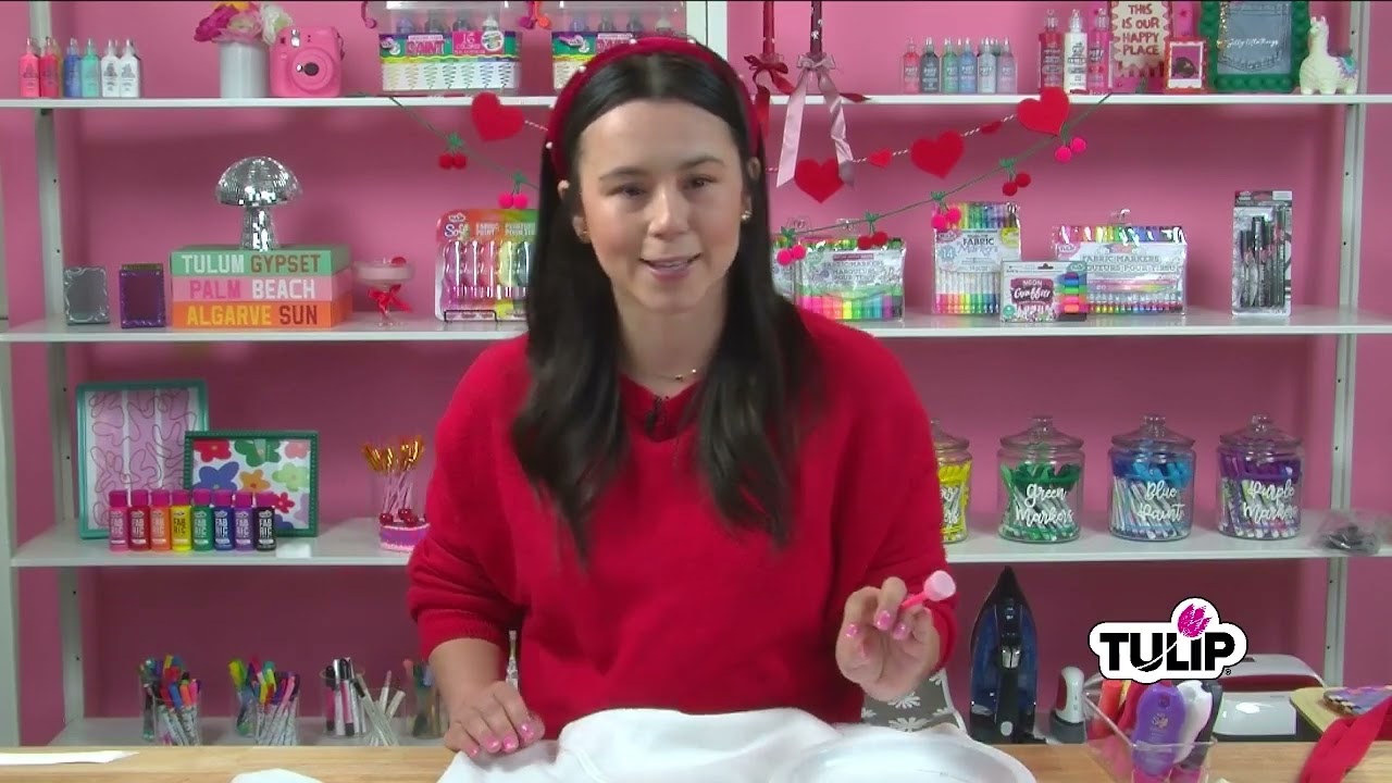 Tulip Valentine’s Day Fabric Paint Ideas