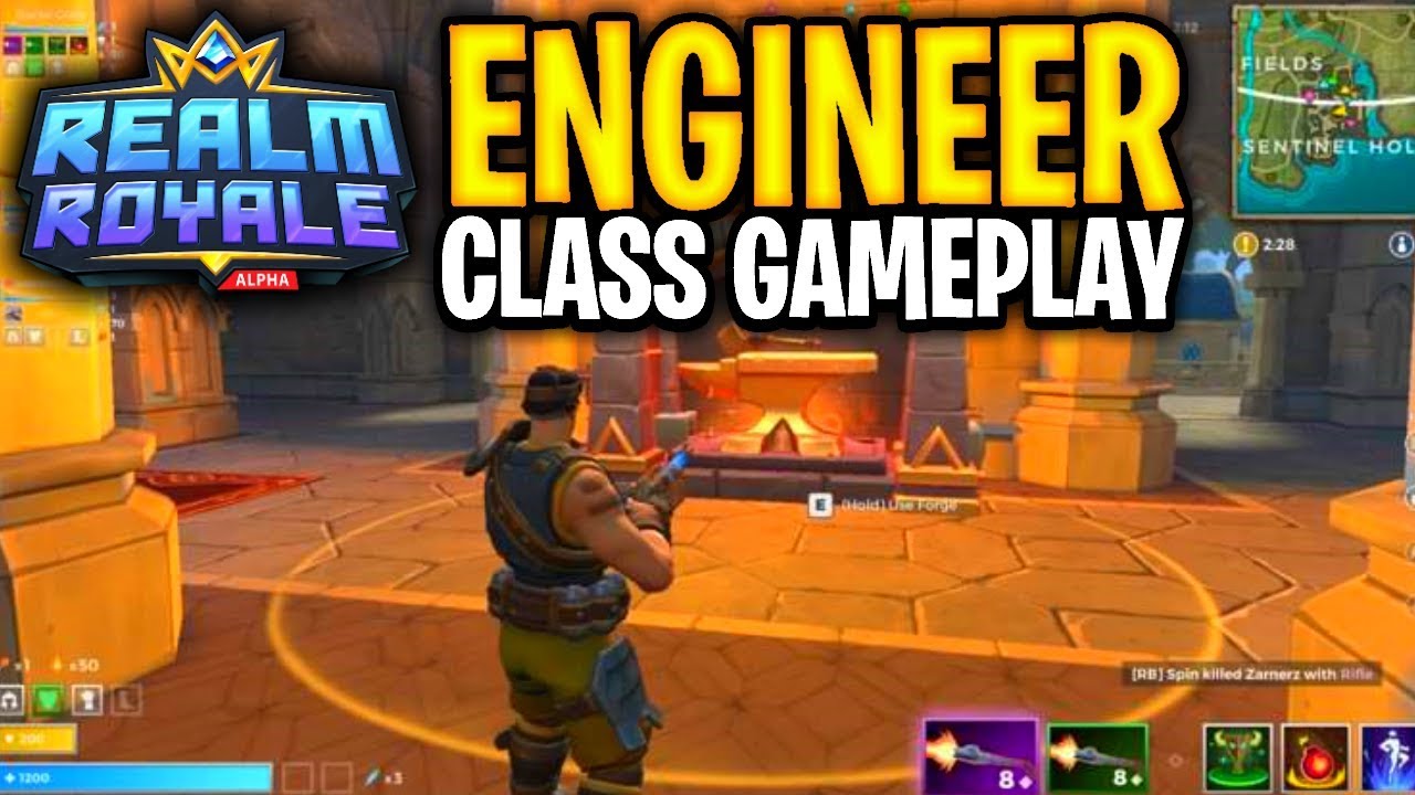 Engineer Showcase Gameplay | Realm Royale
