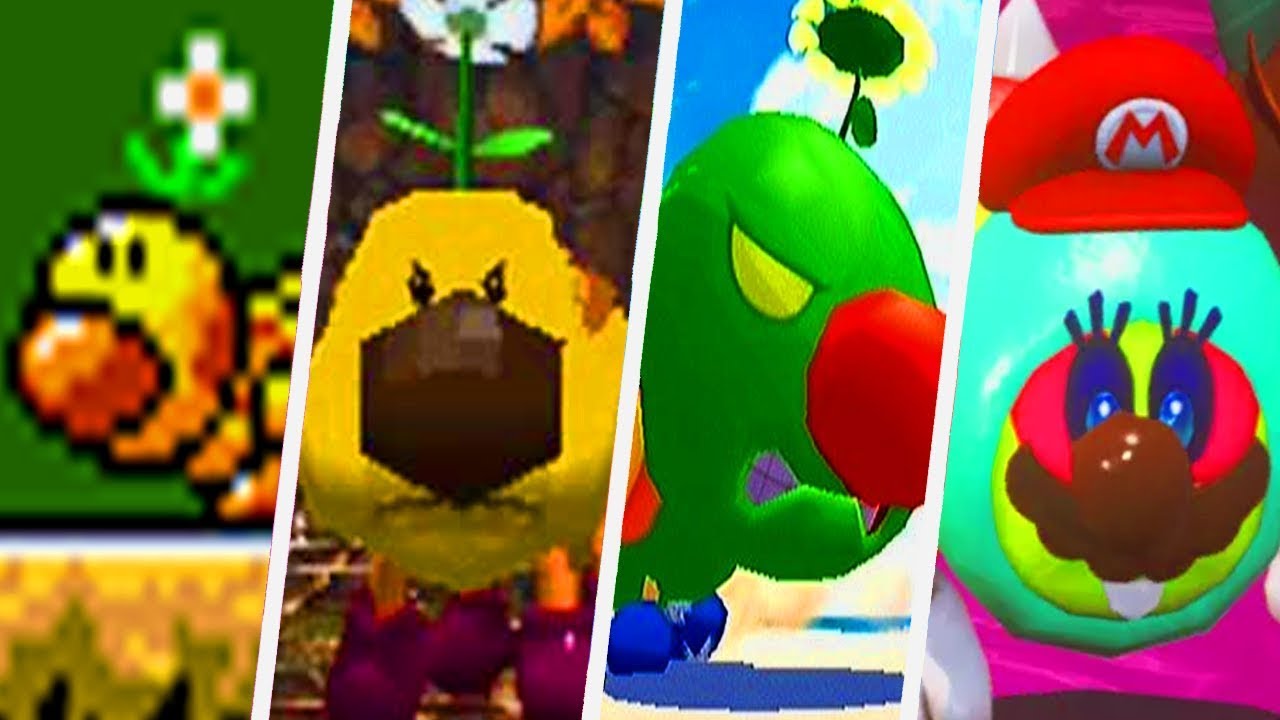 Evolution of Wiggler in Super Mario Games (1990 - 2017)