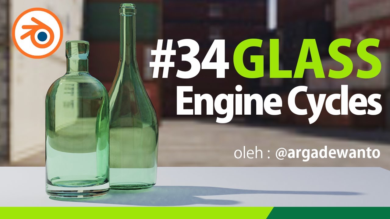Material Kaca / Glass Cycles 3D Blender